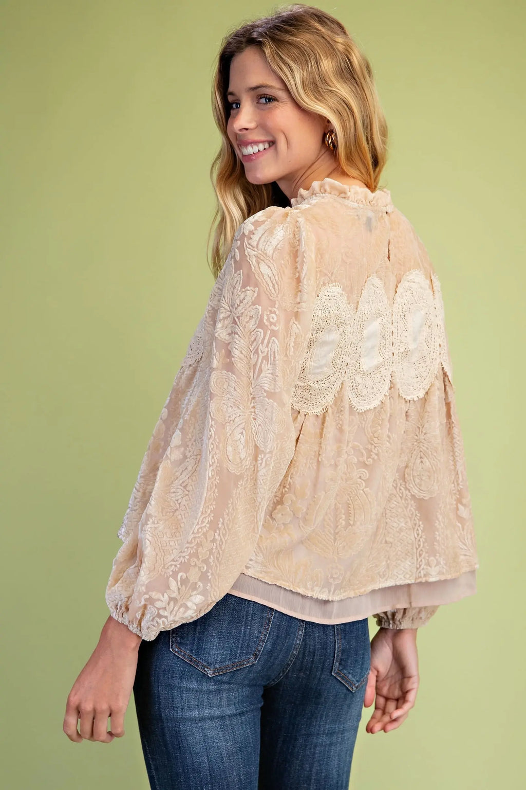 Velvet Lace Top