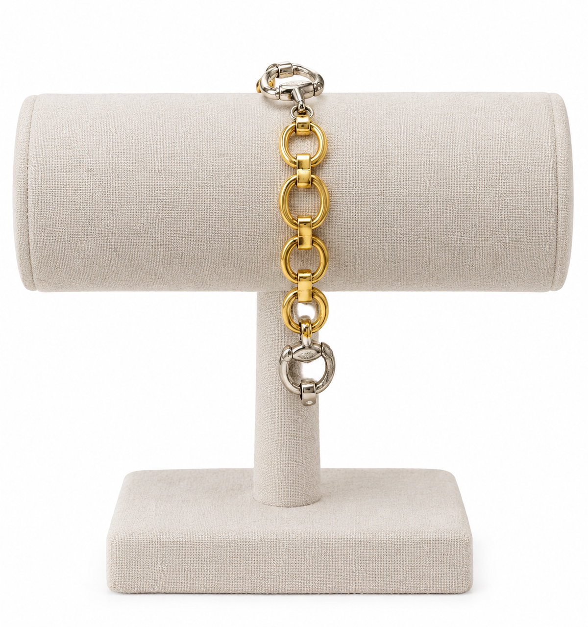 Two Toned Horse Bit Link Bracelet
