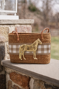 Large Charlotte Horse Body - Gingham Band