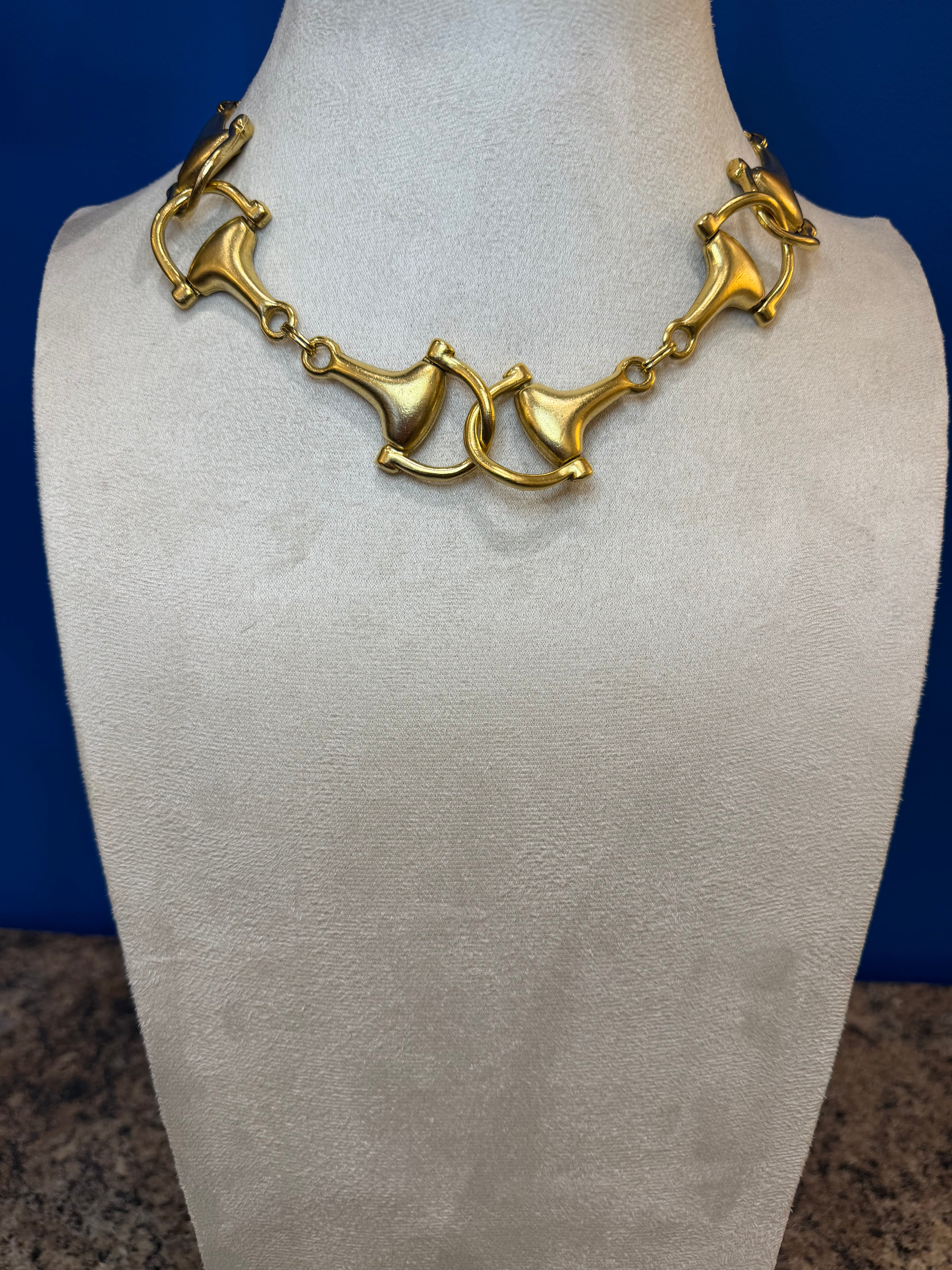 Gold Horse Bit Collar