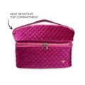 Stylist Travel Bag in Fuchsia Velvet