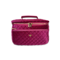 Train Case in Fuchsia Velvet