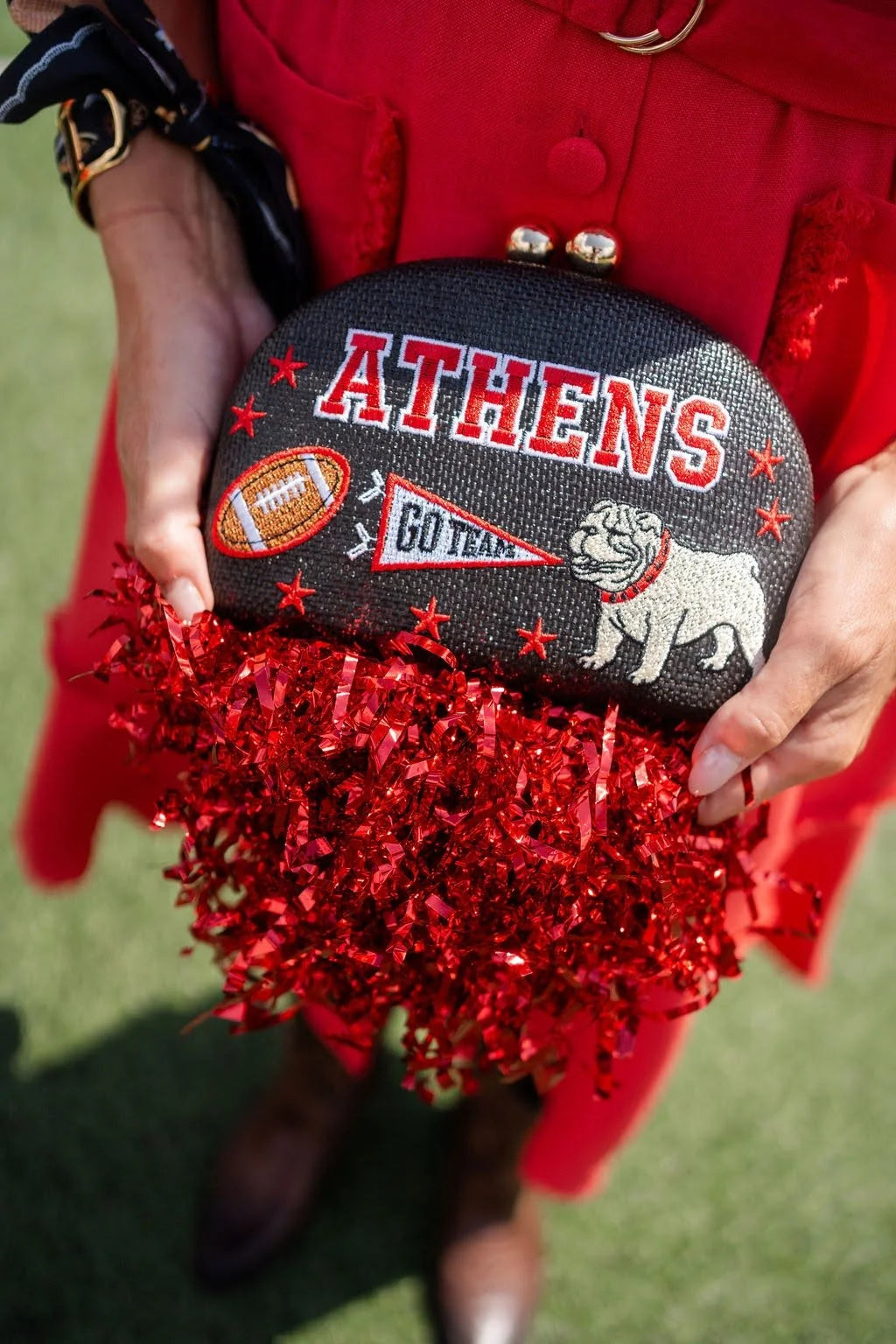 Athens Embroidered Clutch