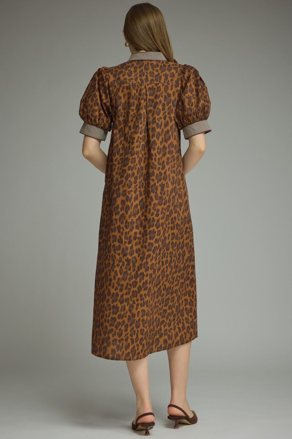 Leopard Print Midi Dress