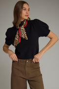 Scarf Knit Top