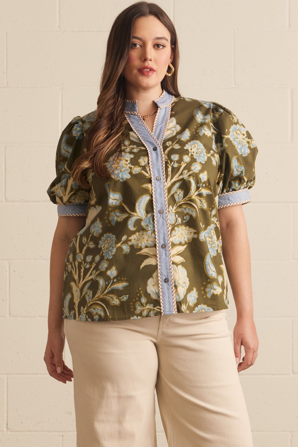 Floral Puff Sleeve Top