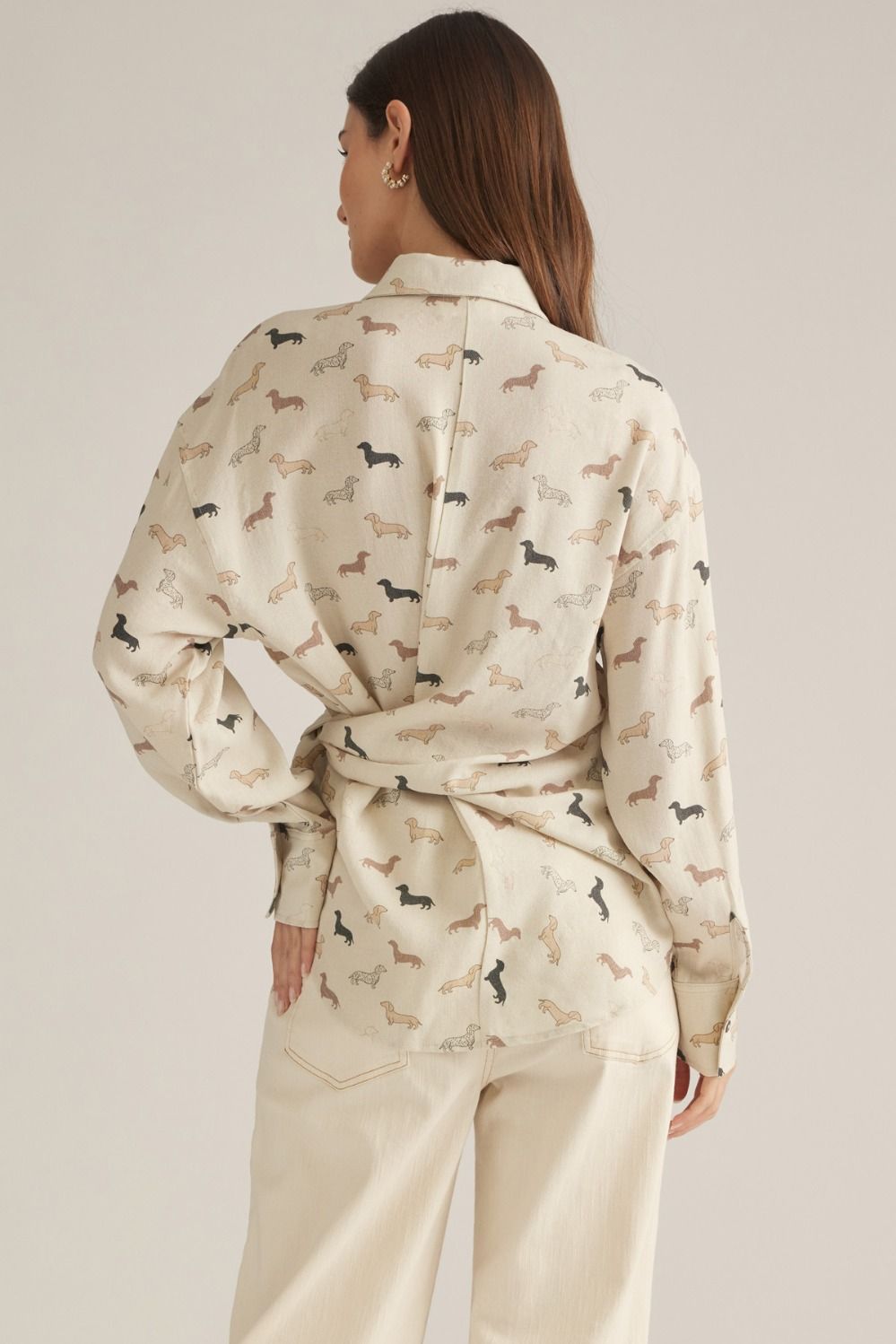 Dachshund Buttoned Long Sleeve